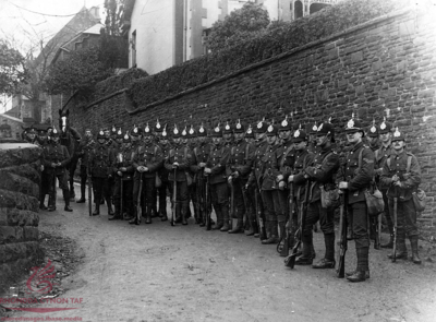 Devon Regiment guarding Graigwen Hill