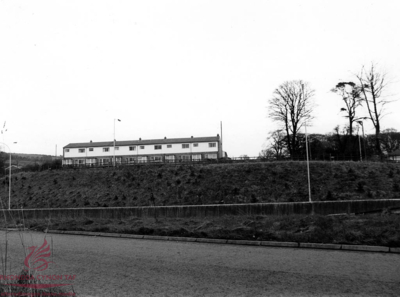 Housing development along the A470, circa 1977