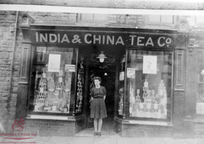 May Rayson standing outside the 'India & China
