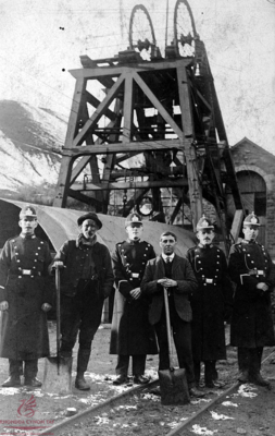A Group at Bwllfa Colliery, December 1910